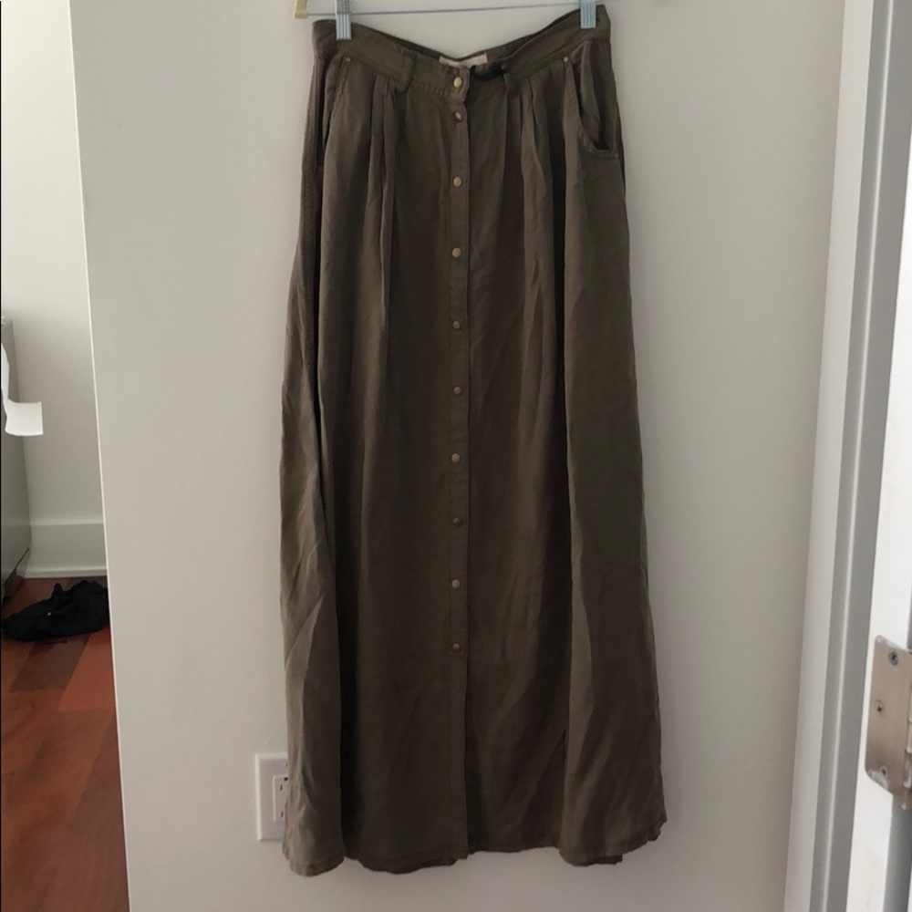 NWT Olive Maxi Skirt